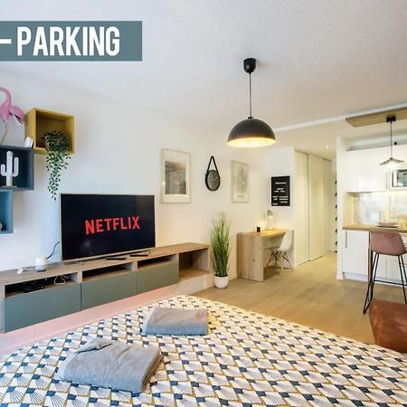 Studio Terrasse & Parking Gratuit En Residence Nîmes Exterior foto